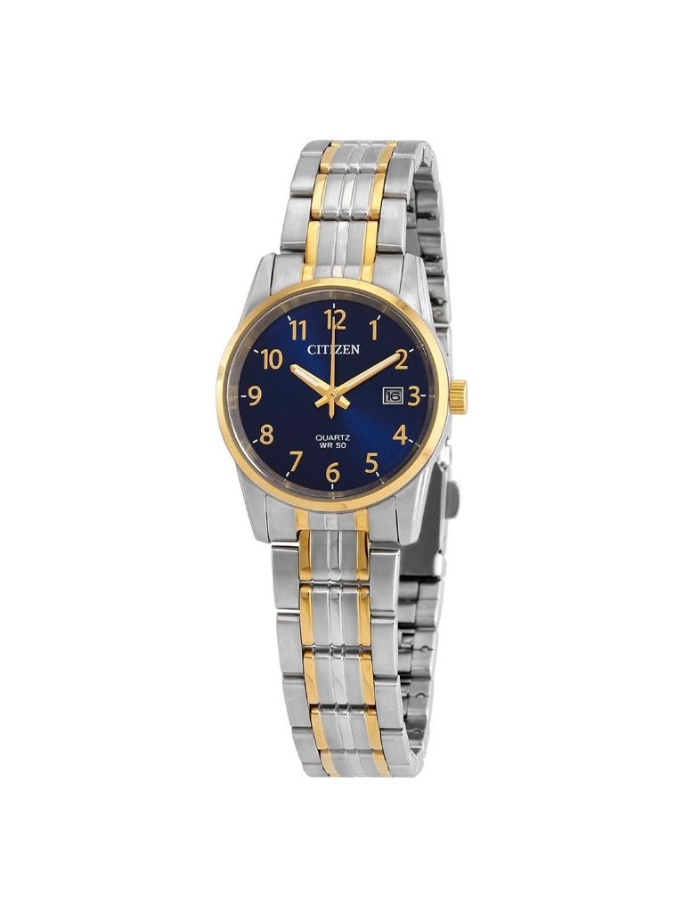 Nwt Citizen Quartz Blue Dial Two-Tone Ladies Watch
